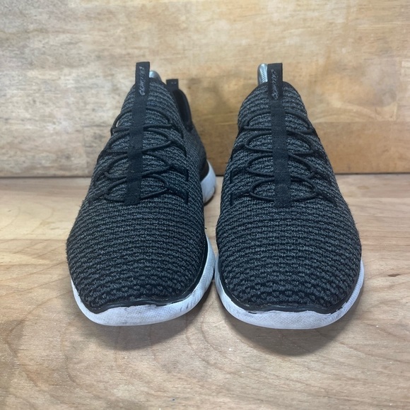 Skechers Summits Womens Size 8.5 Slip On Shoes Sneakers Black White 59504S - Picture 2 of 8